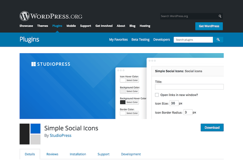 Simple Social Icons Simple Social Icons