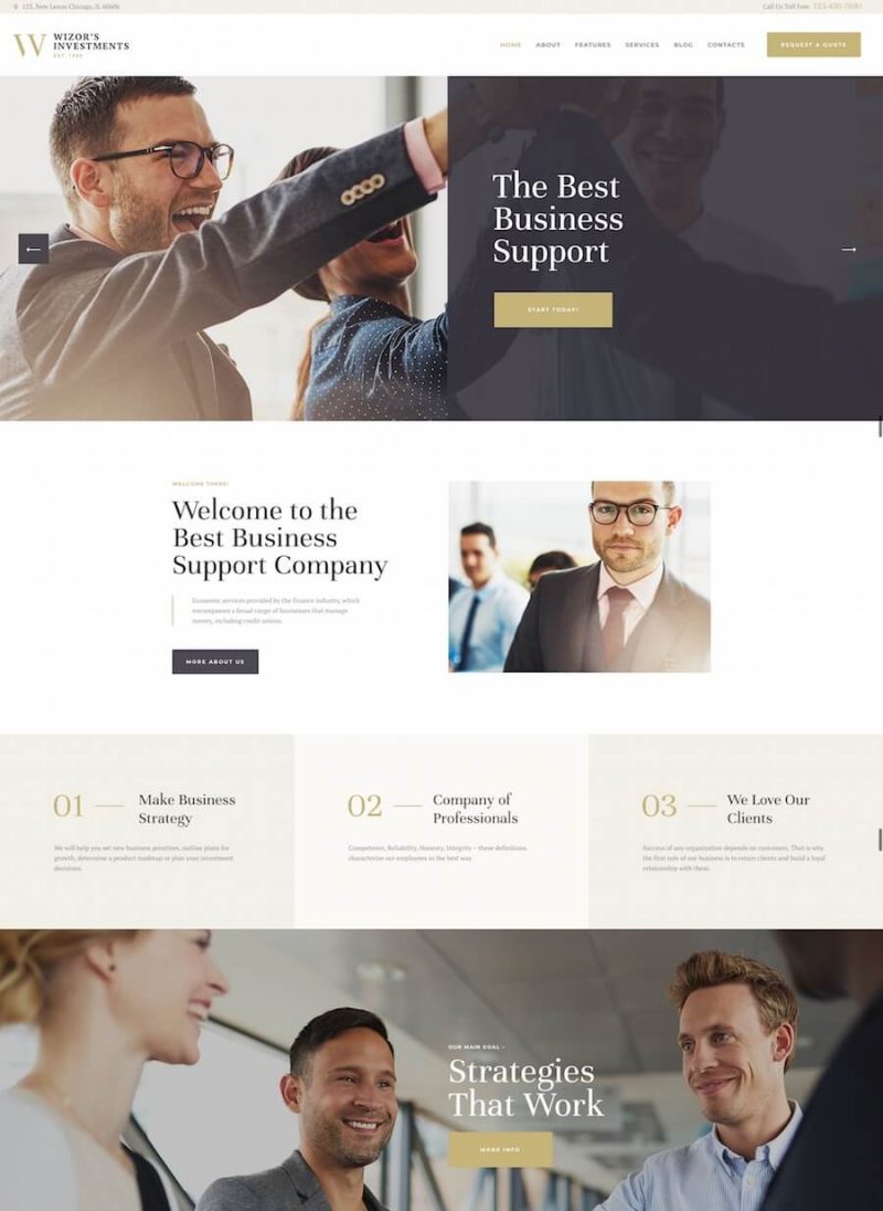 Wizor Financial Theme