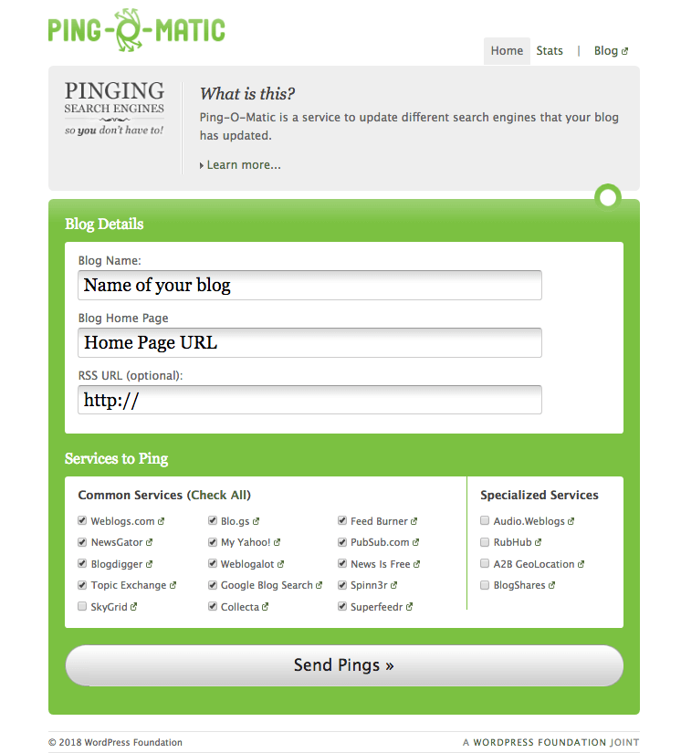 Ping O Matic Ping-O-Matic