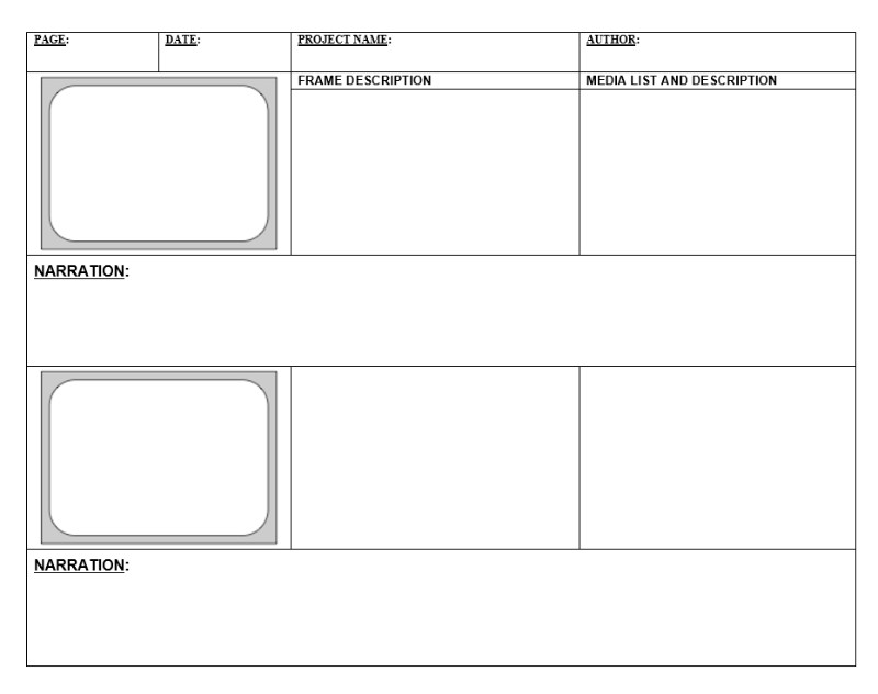15 Storyboard Template