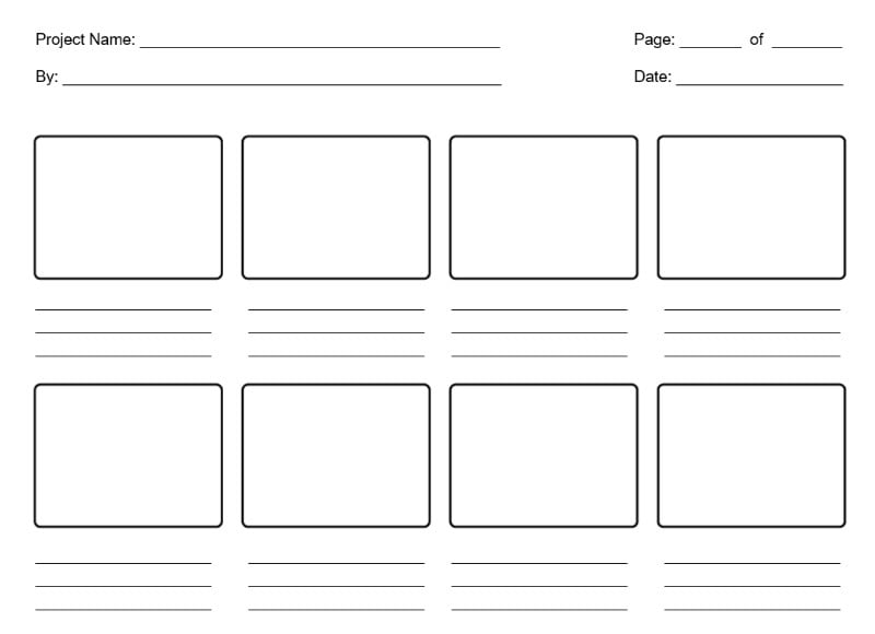 22 Storyboard Template