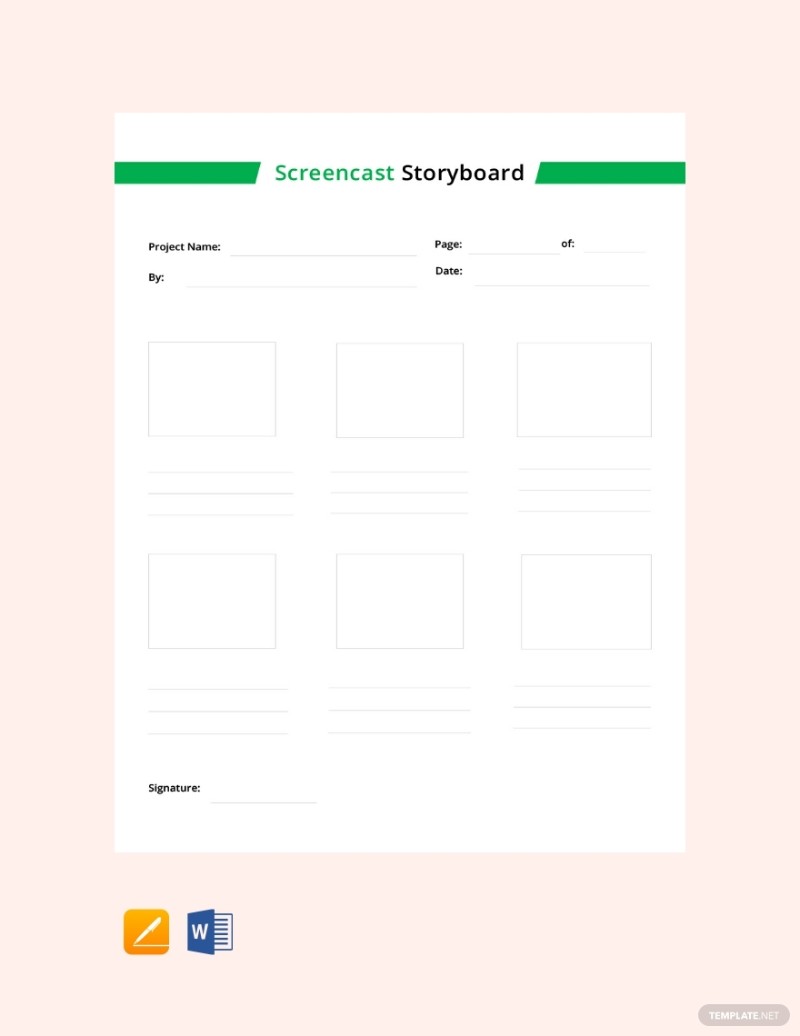 8 Storyboard Template