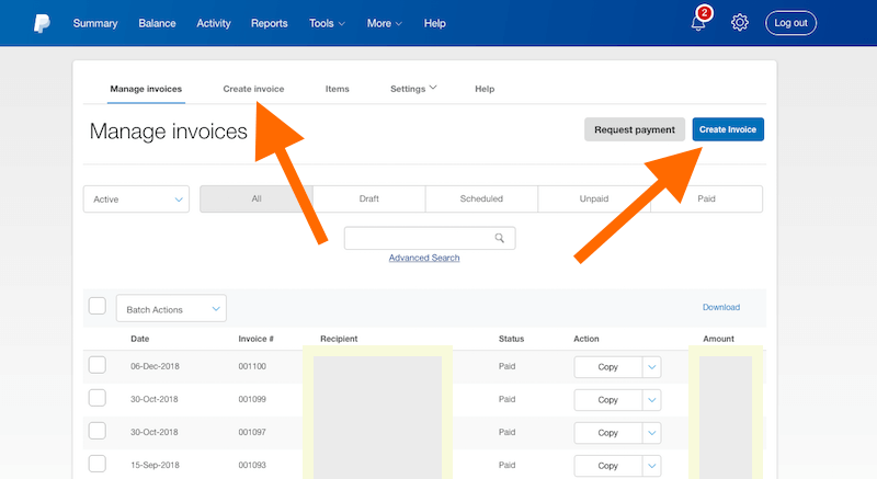 Creating an Invoice Creating an Invoice