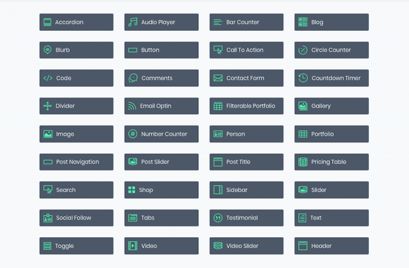 Modules Divi