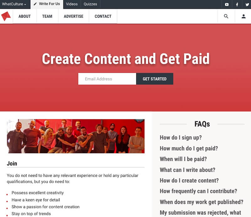 Get Paid for Content