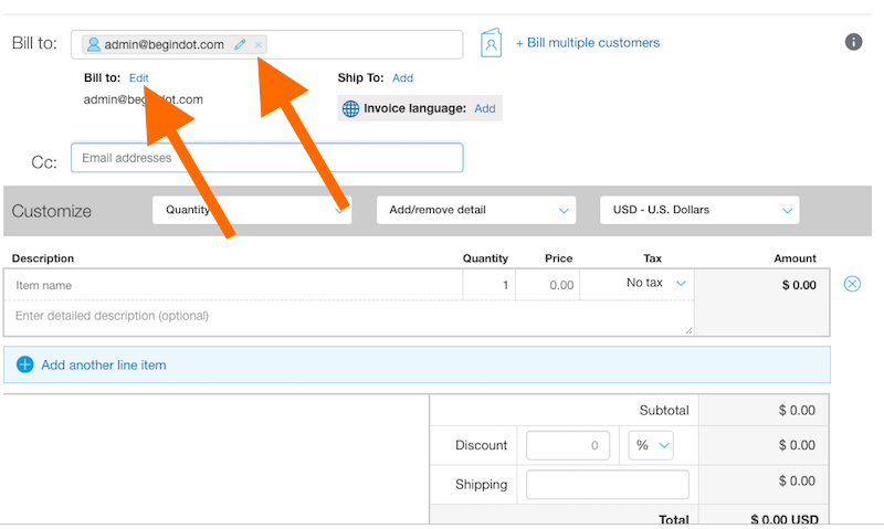 PayPal Invoice Email PayPal Invoice Email