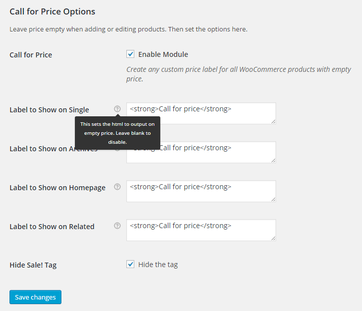 WooCommerce Call for Price WooCommerce Call for Price