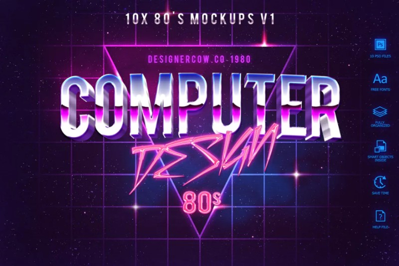 1. 80 s Style Text 80_s Style Text