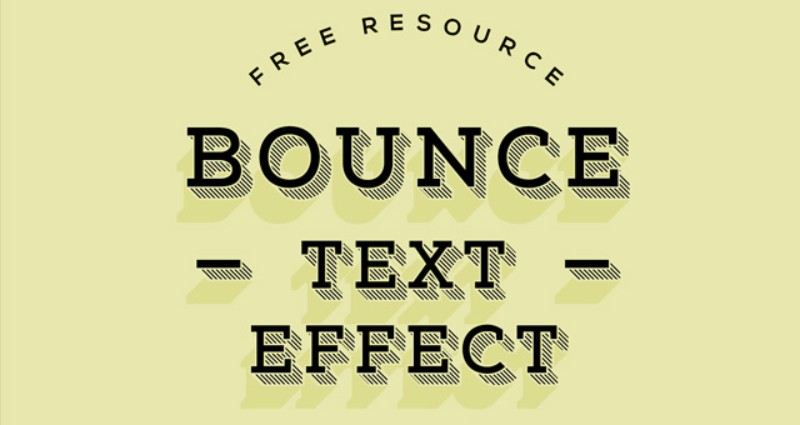 bounce Text effect