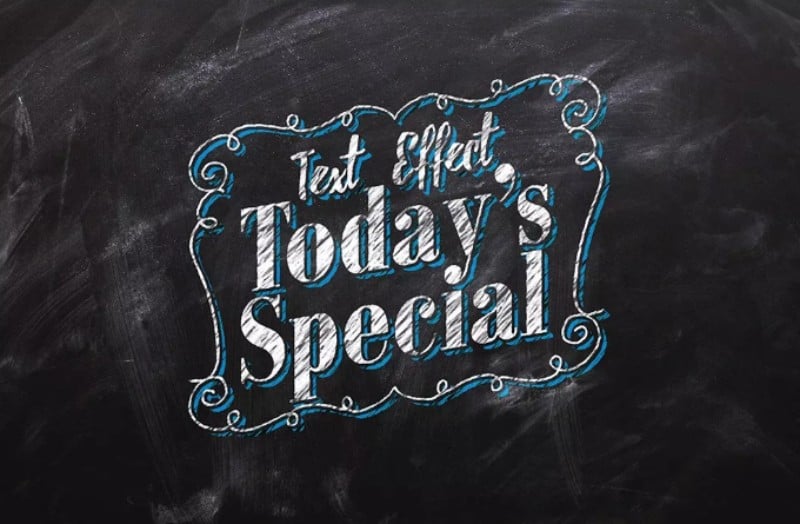 Chalkboard Text Effect