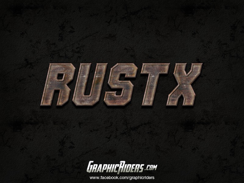 20. Rustx photoshop text style Rustx photoshop text style