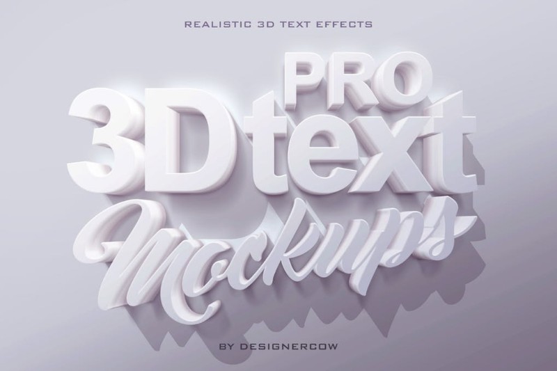 Pro 3D Text Mockups