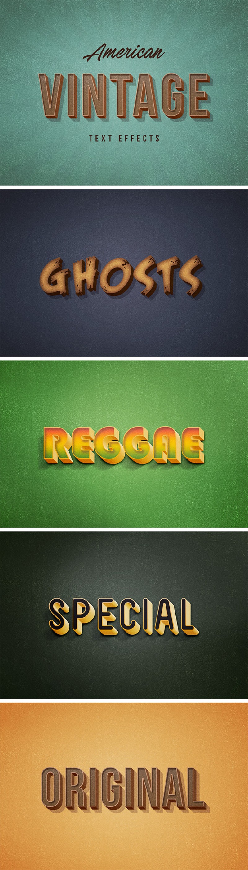 27. American Vintage Text Effects American Vintage Text Effects