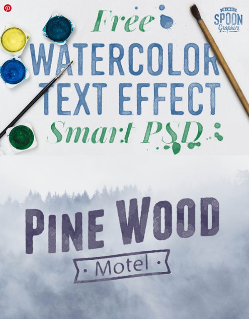 Watercolor Text Effect