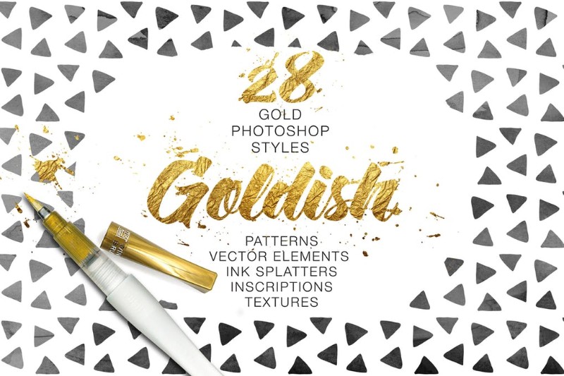 33. Goldish Text Styles Goldish Text Styles