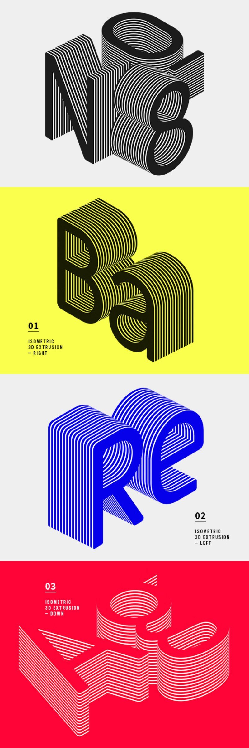 39. Sandwich 3D Text Styles Sandwich 3D Text Styles