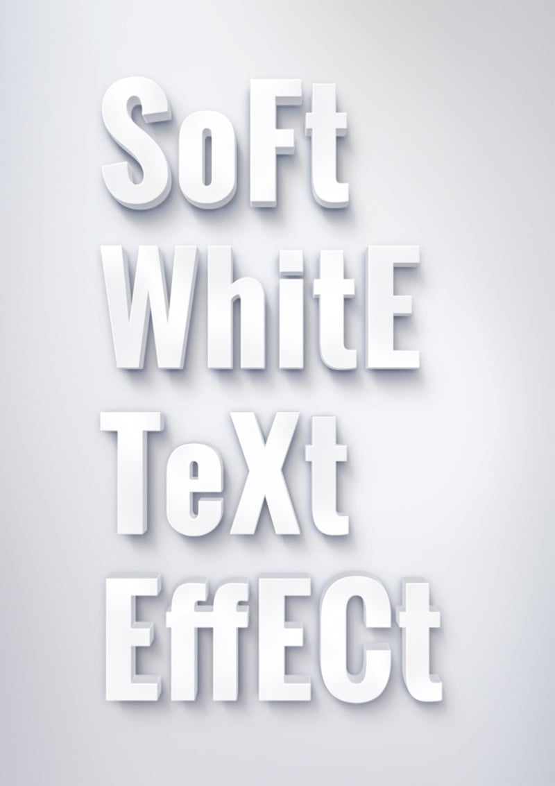 44. Soft white text effect Soft white text effect