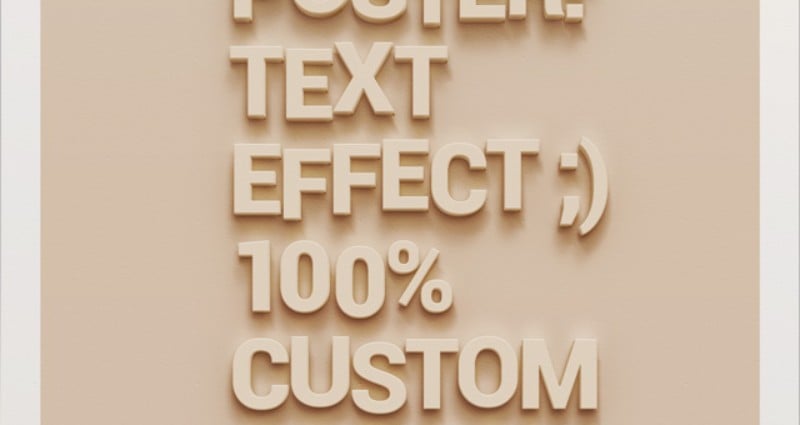 48. PSD poster Wall Text Effect PSD poster Wall Text Effect
