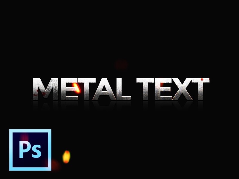 Metal text Effect