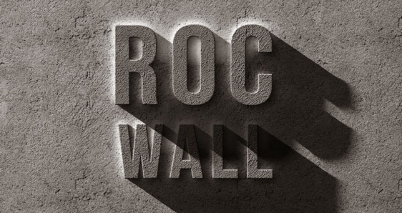 Concrete Rock Wall
