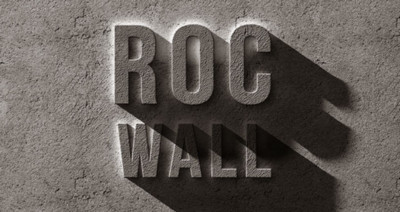 50. Concrete Rock Wall Concrete Rock Wall