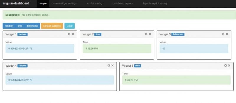 Angular Dashboard Angular Dashboard