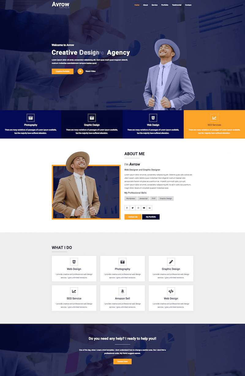 Avrow-HTML5-Template