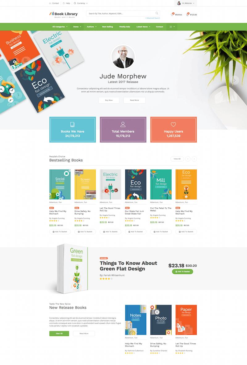 Book Store & Library Template