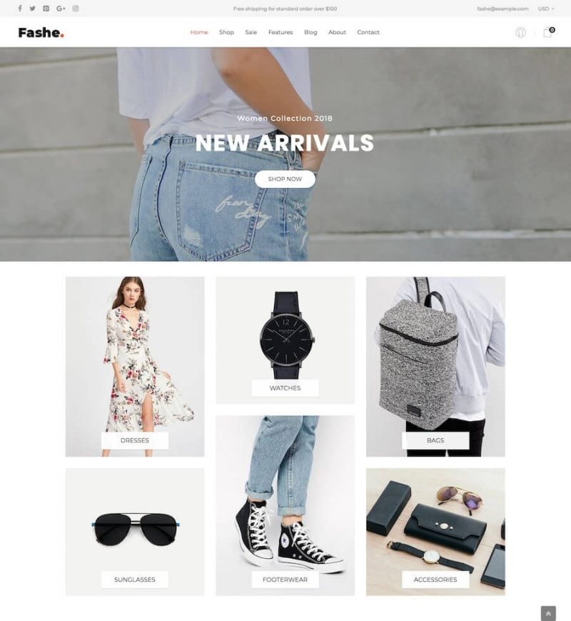 Fashe Free Shopify Theme