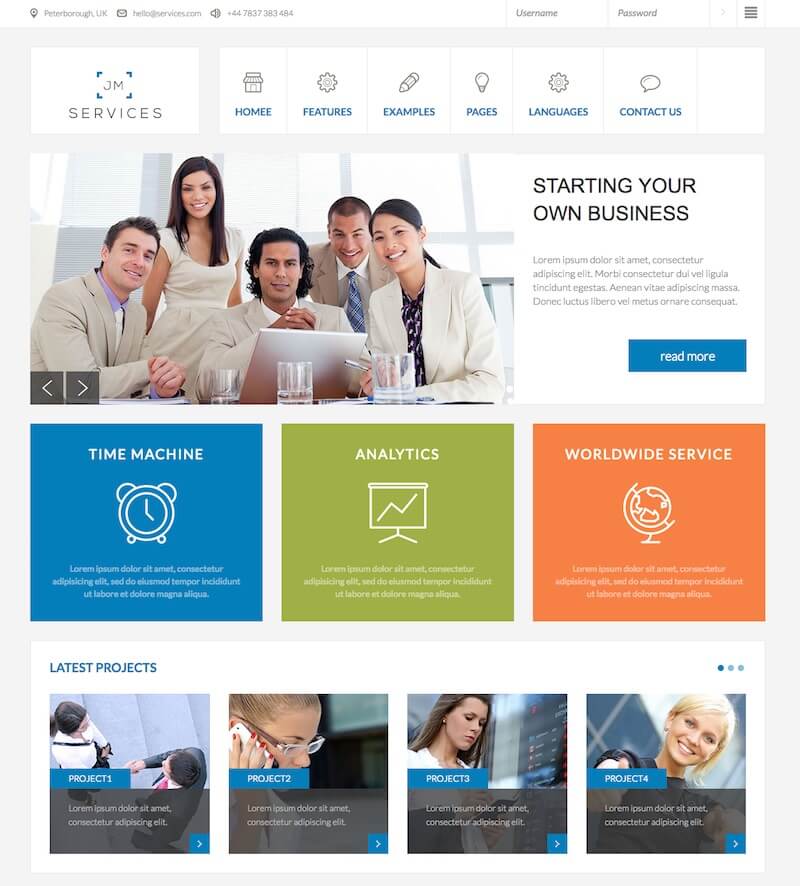 JM Services Free Business Joomla Template