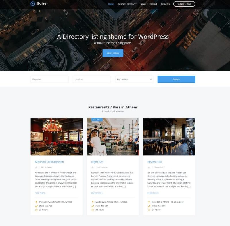 Listee WordPress Theme