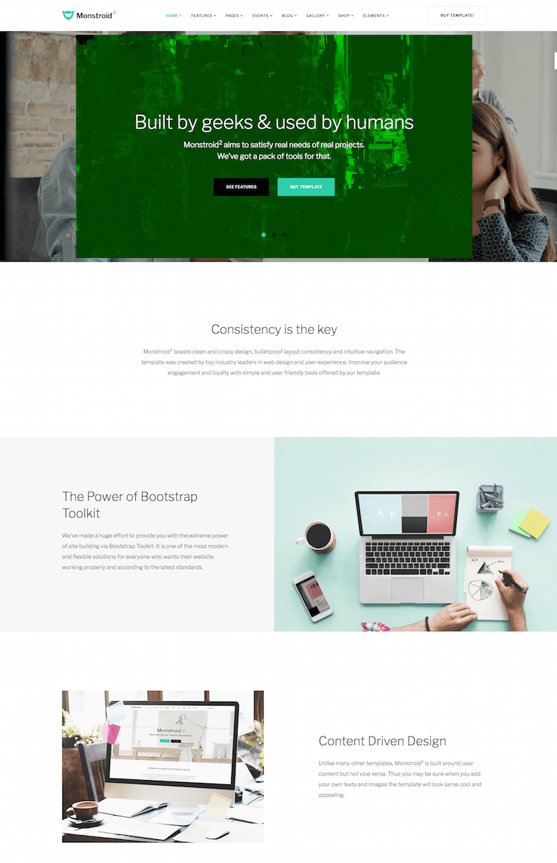 Monstroid2 HTML Template