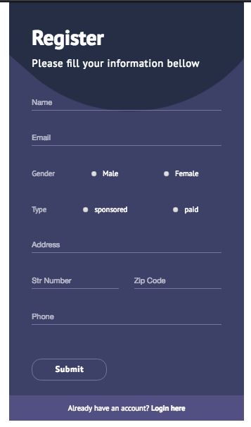 Registration Form