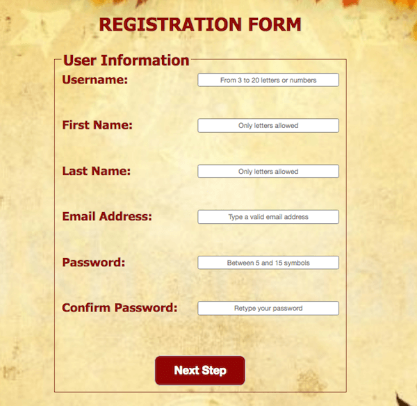 Responsive and Functional Registration Form