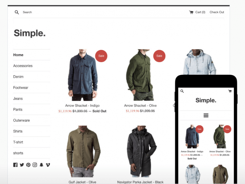 Simple Shopify Theme