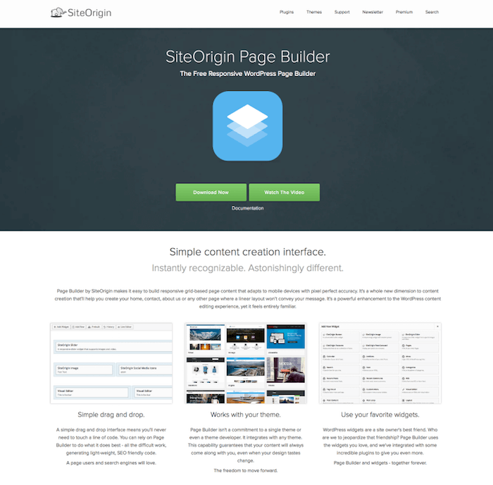 SiteOrigin Page Builder SiteOrigin Page Builder