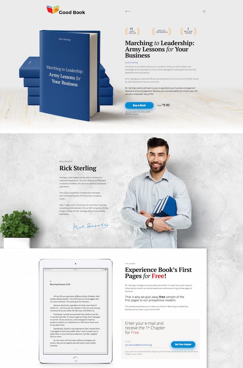 The Good Book Website Template