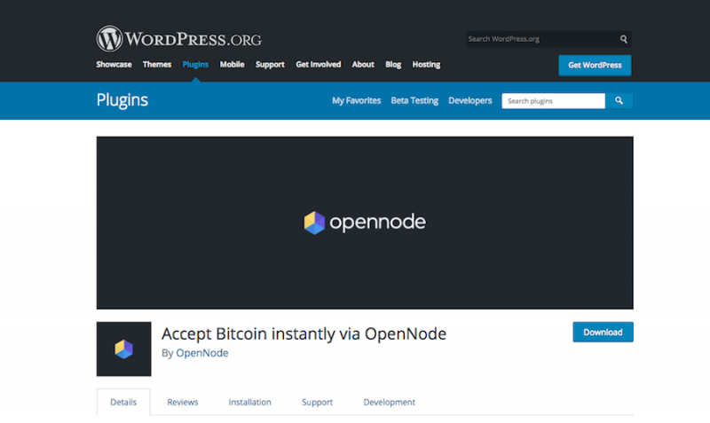 Accept Bitcoin instantly via OpenNode