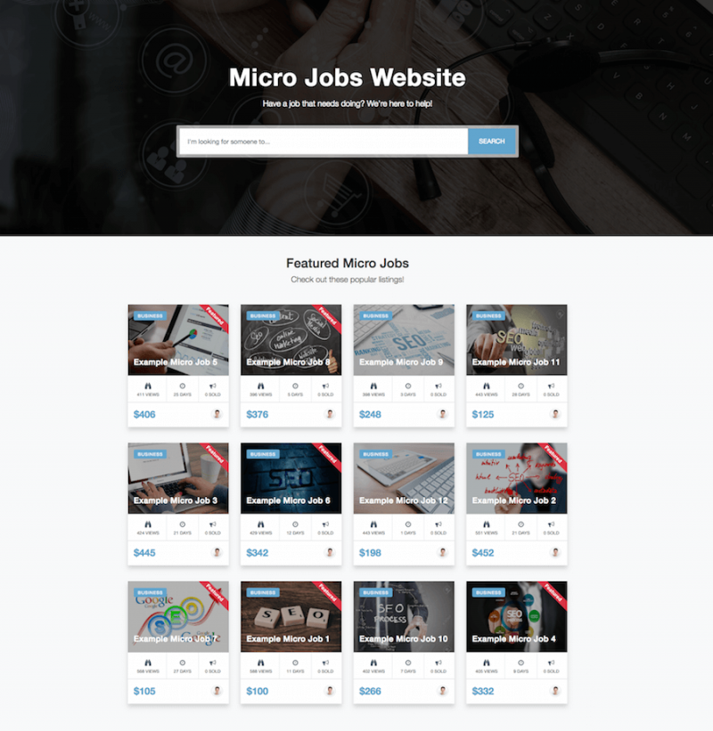 Micro Job Theme