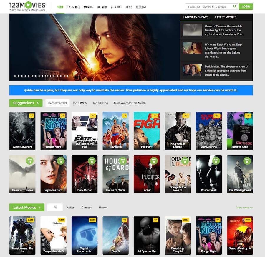 movie websites like movies7