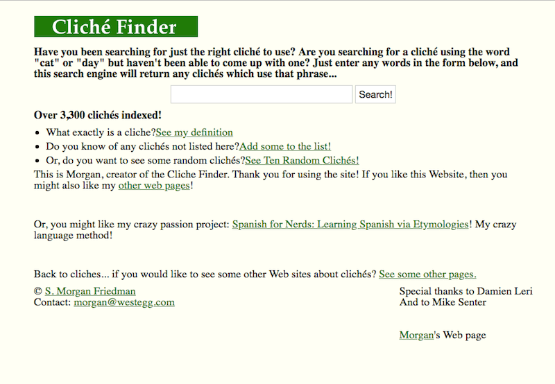 Cliché Finder