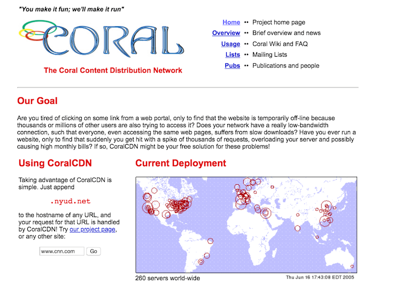 CoralCDN CoralCDN