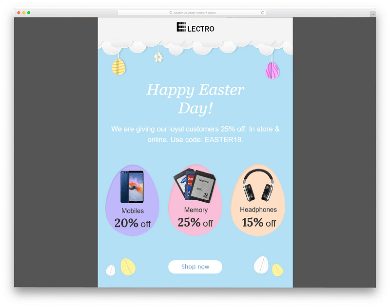 Electro Template MailChimp Free MailChimp Template
