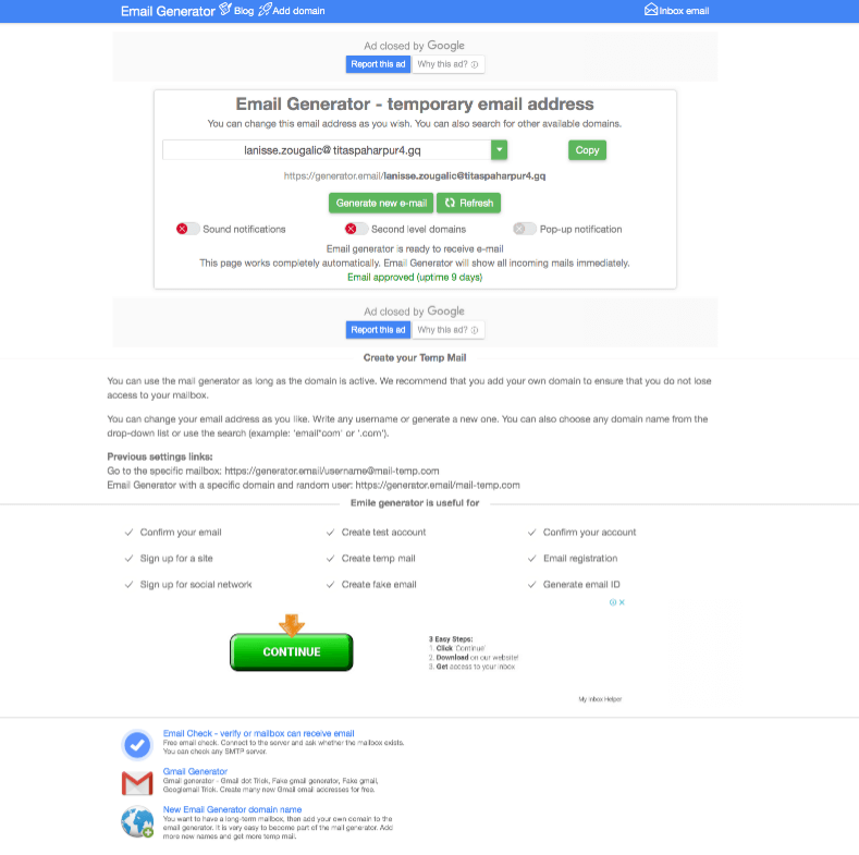 pt.emailfake.com - Gerador de email - email tempo - Pt Email Fake