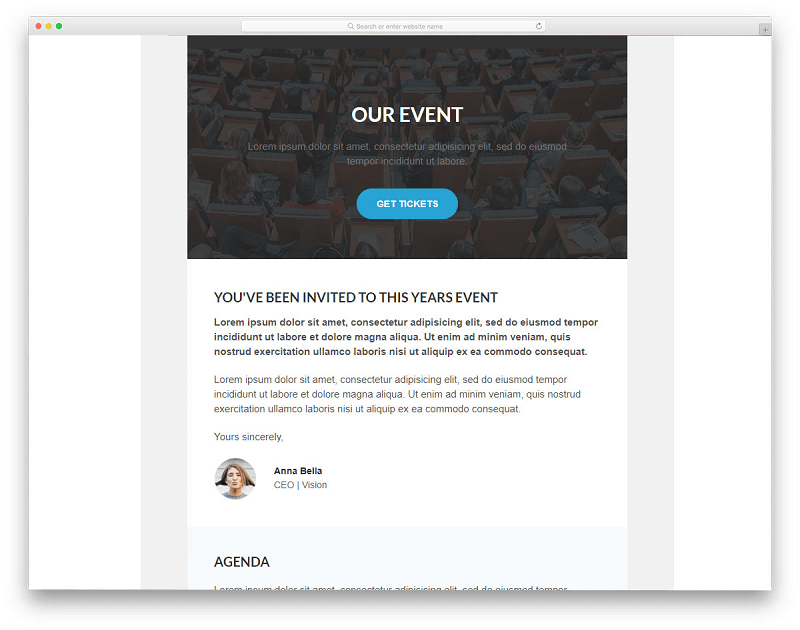 Event Reminder Event Reminder Email Template
