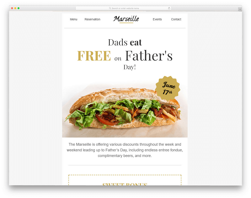 Marseille Email Template Marseille Email Template