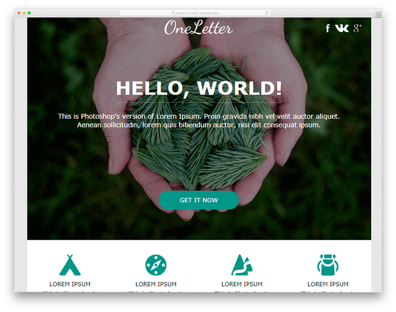 One Letter One Letter Email Template
