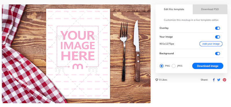Restaurant Menu Mockup Restaurant Menu Mockup