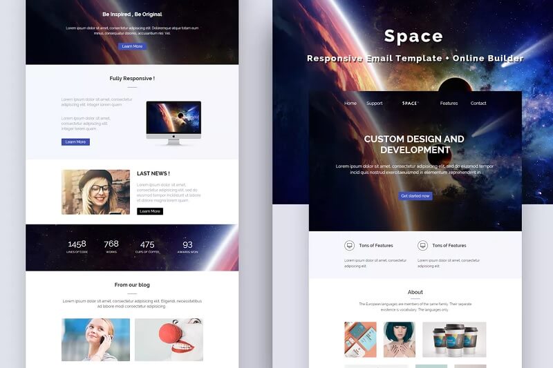 Space Space Email Template