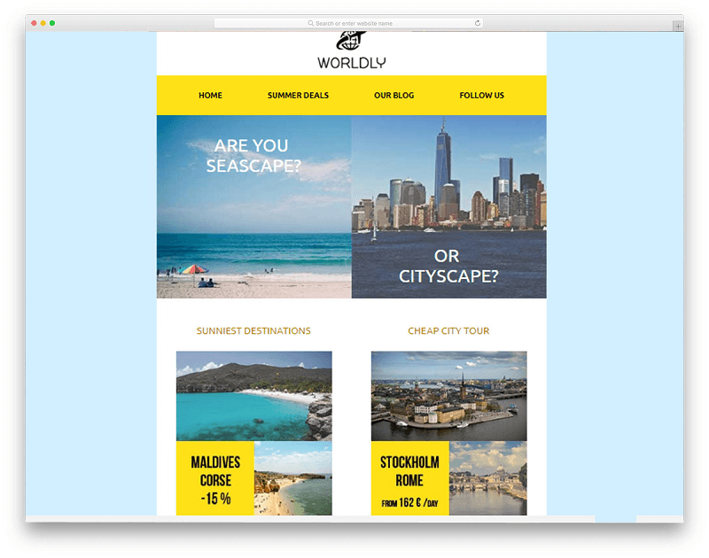 WordLy Worldly MailChimp Template